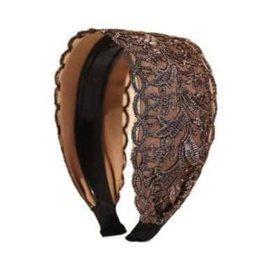 Imagem de Headwear Eliminate Hassle Lightweight Headdress Personalidade Elastic Head Wrap Acessórios de cabelo (Cáqui)