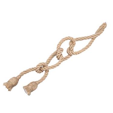 Imagem de LiebeWH Creative Vintage Cempo de Cânhamo Pendente Lâmpada Lâmpada de Industrial Decoração de Iluminação de Estilo para Sala de Restaurante Bar Bar (2 metros 2 cabeças)