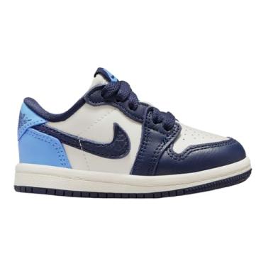 Imagem de JORDAN 1 RETRO LOW OG (TD) "OBSIDIAN/UNIVERSITY BLUE-SAIL", Obsidiana, 17