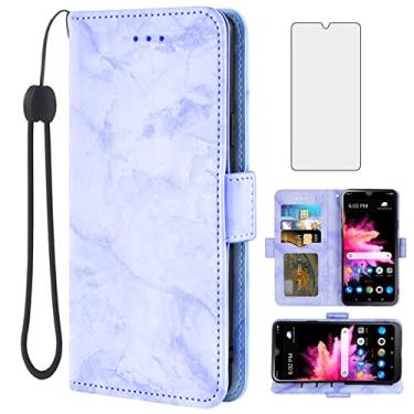 Imagem de Asuwish Capa de telefone para TCL 30Z/30 LE T602DL com protetor de tela de vidro temperado e carteira de mármore, compartimento para cartão, suporte, acessórios para celular TCL30Z 30 Z 30LE 4G LTE
