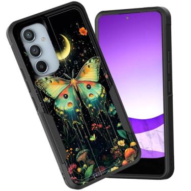 Imagem de CICPLKSE Capa protetora para Galaxy S25 FE, camada dupla, híbrida, à prova de choque, rígida, policarbonato macio, TPU (poliuretano termoplástico), capa protetora para Samsung Galaxy S25 FE de 6,7