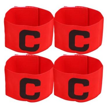 Imagem de LIOOBO 4 peças Braçadeira de Capitão de Futebol Esportes Capitão Braçadeira de Futebol Suprimento de Futebol Capitão Braçadeira Crianças Bola de Futebol Braçadeira Braçadeira de Braço Elástico de
