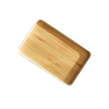 Imagem de Bandeja bandeja de servir bandeja de lanche para chá mesa de café sala de estar cozinha bandeja de servir bandeja de servir (tamanho: A) (uma cor B)