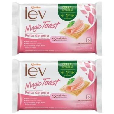 Imagem de Torradinha LEV Magic Toast Crocante Sabor Peito de Peru 260g - Marilan