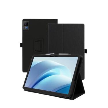 Imagem de Capa para tablet DOOGEE U13 13 polegadas Android 16, capa de couro premium WUNIAK para Doogee U13 com alça de mão, preta