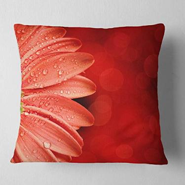 Imagem de Pétalas de flores grandes na sala de estar, sofá, almofada de alta qualidade + capa de almofada impressa em ambos os lados 66 cm x 66 cm