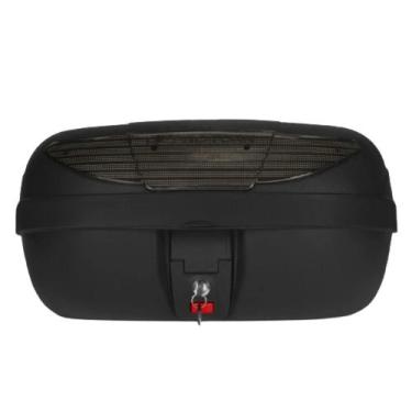 Imagem de Bau Bagageiro De Moto Suporte Traseiro Espaço 45 Litros Grande Refleti