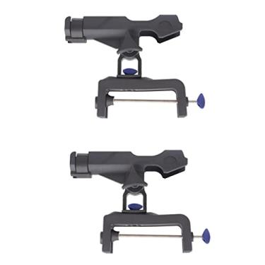 Imagem de Suporte ajustável para vara de pesca para caiaque - Suporte giratório de 360 graus para vara de pesca - adequado para navio, barco e mais - alumínio e plástico