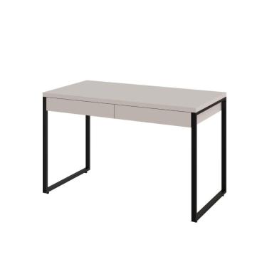 Imagem de Mesa Kuadra Office 120x60x75cm C-02 Gavetas Branco Chess - Est.preta Branco Chess - Est.preta