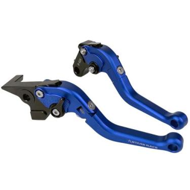 Imagem de Manete Dobrável Esportivo Honda Cb500 1997 A 2005 - Stark Race, Azul