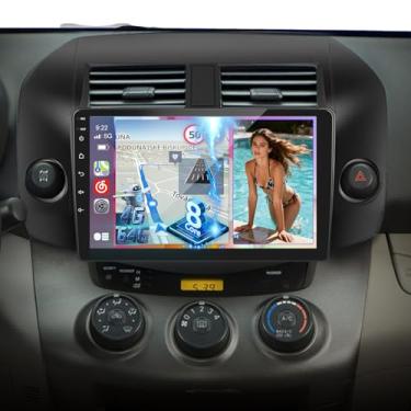 Imagem de [4G + 64G] Rádio automotivo de 8 núcleos para Toyota RAV4 2007 2008 2009 2010 2011 2012, Volxcereo 10,1 polegadas Android Touchscreen RAV4 estéreo com Carplay/Android Auto, GPS, WiFi, Bluetooth 5.0