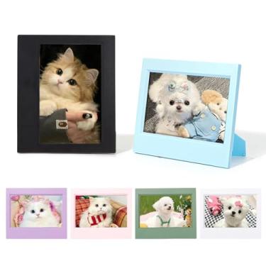 Imagem de WOGOZAN Moldura ampla para Fujifilm Wide/Wide EVO/Wide 400/300/210, molduras clássicas de 8,4 x 11,3 cm (colorido) (pacote com 6)