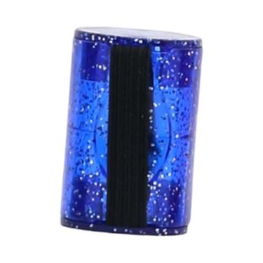 Imagem de oshhni Chocalho de dedo para guitarra, chocalho de dedo, anel de dedo musical compacto, de para banjo, bandolim e ukulele em apresentações de palco, Azul