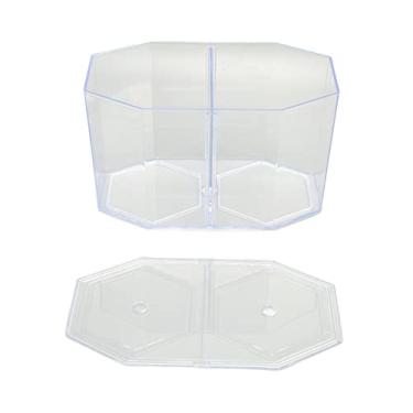 Imagem de Generic Caixa de Criação de Peixes, Caixa de Criação de Aquário de para Tanque de Peixes de de de Aquário de Plástico, de Isolamento de Octogonal Transparente Com Design de 2 Seções para Reprodução,