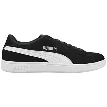 Imagem de Tênis Smash V2 Bdp, Puma, Adulto Unissex, Preto/Branco/Prata, 37