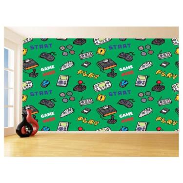 Imagem de Papel De Parede 3D Infantil Controle Game Jogo 3,5M Azs214 - Você Deco