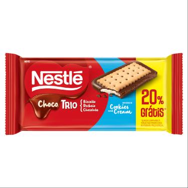 Imagem de TABLETE CHOCOTRIO AO LEITE 90G NESTLE 20% GRTS