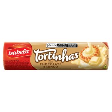 Imagem de Biscoito Recheio Chocolate Branco Isabela Tortinhas Pacote 140g