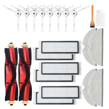 Imagem de Peças de substituição para aspirador robô S6 Maxv Pure inclui escovas principais laterais pano limpeza ferramentas fácil coletar cabelo reduzir odores manter a casa limpa e fresca