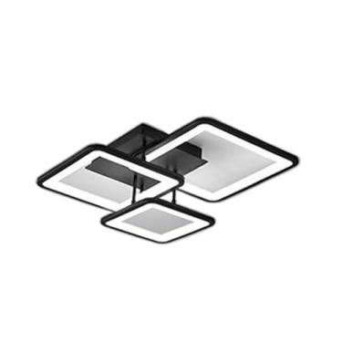 Imagem de Moderno Simples Lâmpada Do Teto Sala De Estar Casa LED Jantar Pingente Quarto 110V-220V(Ouro6 cores claras-3)