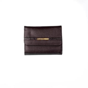 Imagem de Carteira feminina pequena de couro liso Jade-Feminino