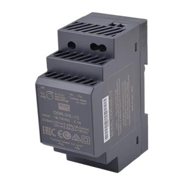 Imagem de Mean Well 30W Fonte De AlimentaçãO Dc-Dc Tipo Trilho Din Semi Modular Para LaboratóRio De Pc 12V 2.5A (DDR-30L-12 12V/2.5A/30W/DIN Rail Power)