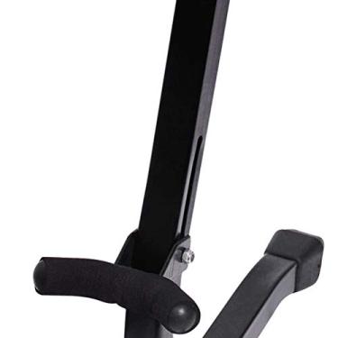 Imagem de Generic Suporte de Saxofone de Metal de Dobrável Suporte de Saxofone Alto Tenor para Instrumento Musical (preto)