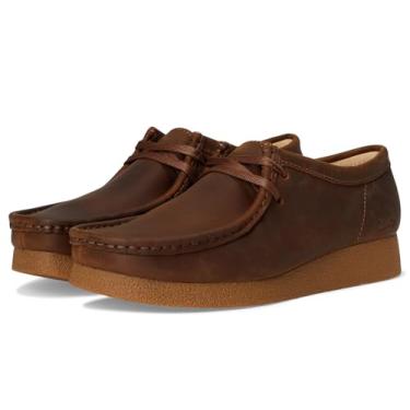 Imagem de Clarks Sapato Oxford feminino Wallabee Evo, Couro de cera de abelha, 35