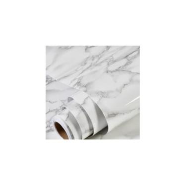 Imagem de Papel de Parede Adesivo PVC Estampa Tela Cinza, 5 Metros x 60cm, Impermeável, Autoadesivo