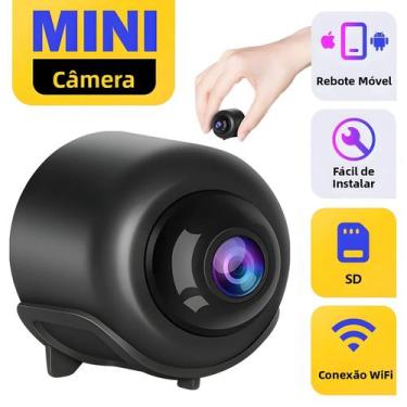 Imagem de Câmera Mini WiFi 2024 X5 Para Interior Com Visão Noturna E Gravação De