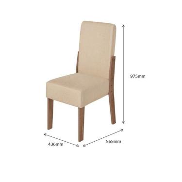 Imagem de Conjunto Com 02 Cadeiras Dubai Amendoa 51C