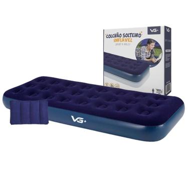 Imagem de Colchão Solteiro Inflável + Travesseiro Vg Plus