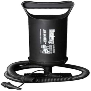 Imagem de Bomba de ar manual portatil infla baloes e similares, leve, pratica