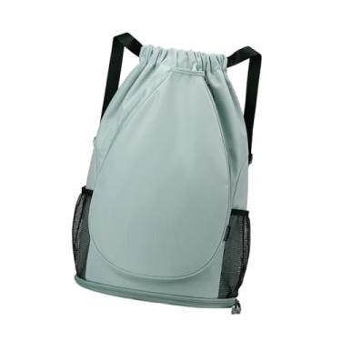 Imagem de harayaa Mochila de tênis, mochila esportiva com alças de ombro ajustáveis, bolsa para raquete de badminton, bolsa para bolas e acessórios de tênis, ideal para, Azul Claro