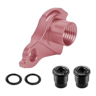 Imagem de Lljsszr Gancheira Traseira com Parafusos, Acessórios para Ciclismo Ao Ar Livre, Rosa, Tamanho real