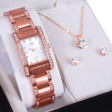 Imagem de Relógio Feminino Champion Ana Hickmann Rosê Analógico AH28044Z