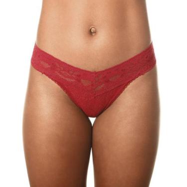 Imagem de Calcinhas Demillus Fio Dental Renda Feminino 016198 Cor:VermelhoTamanh