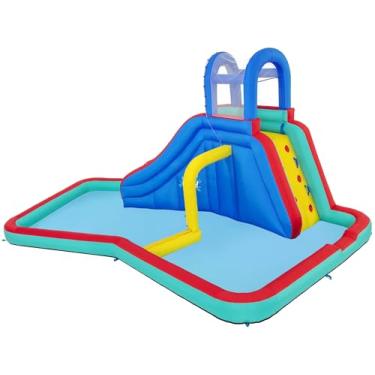 Imagem de Bestway 53380E Cachoeira Onda Mega Inflável Water Park Play Center, Multicolorido