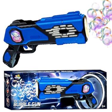 Imagem de Super Bazuca Lança Bolhas de Sabão Máquina Automática Pistola de Fazer
