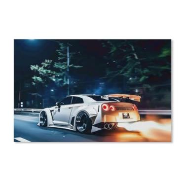 Imagem de HouLaiZhe Carro esportivo japonês Spitfire R35 Jdm pôsteres tela estética decoração de quarto pintura de parede impressões de sala de galeria decoração de parede para quarto sala de estar escritório