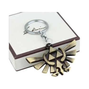 Imagem de Chaveiro Hylian Shield Breath of the Wild Majora's Mask Triforce Para 