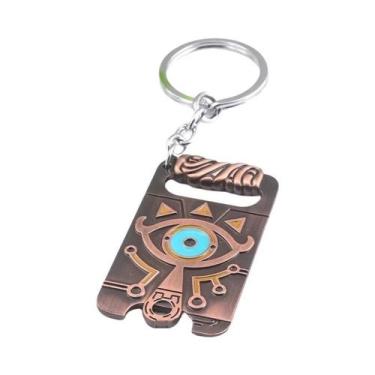 Imagem de Chaveiro Hylian Shield Breath of the Wild Majora's Mask Triforce Para 