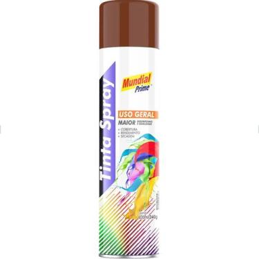Imagem de Tinta Spray uso Geral Marrom 400ml Mundial Prime