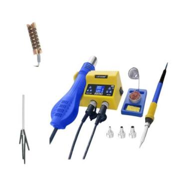 Imagem de Estação De Soldagem Digital 2 Em 1 Com Display LED Colorido Completo, 