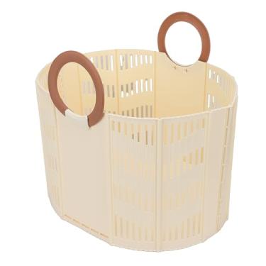 Imagem de ZJchao Cesto de Lavanderia Dobrável, Cesto de Plástico que Economiza Espaço Com Alças Resistentes para Organizar Roupas, Cobertores, Brinquedos No Quarto Sala de Estar