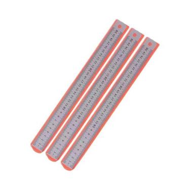Imagem de Régua De Precisão De Aço Inoxidável Dupla Face De 15-30cm, Ferramenta 