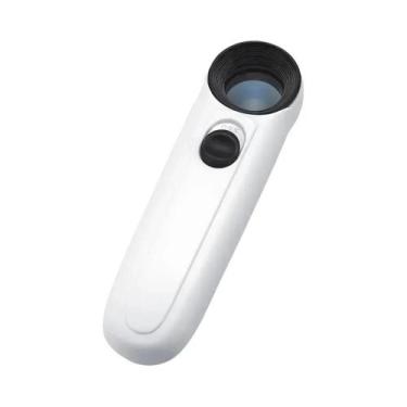 Imagem de Lupa portátil 40X com duas luzes LED Identificação Jóias Diamante Jade
