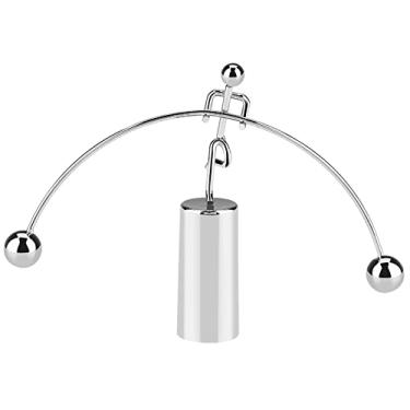 Imagem de HEEPDD Mini Bolas de Equilíbrio de Berço de Newton, Brinquedo de Mesa de Aço, Dispositivo de Ciências Educacionais, Decoração Divertida de Escritório para Todas As Idades Mini Bolas de Equilíbrio de