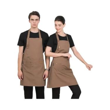 Imagem de Avental De Cozinha Impermeável Com Bolsos Para Mulheres E Homens, Unif