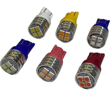 Imagem de znakeauto 2 lâmpadas LED de substituição para espelho lateral compatíveis com Toyo-ta FJ Cruiser 2007-2014 (azul escuro)